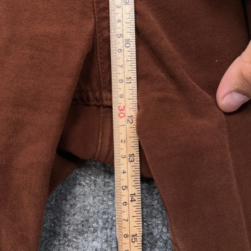 Banana Republic Traveler Pants Mens 35x34 Brown Slim Fit Chino Corded Velvet
